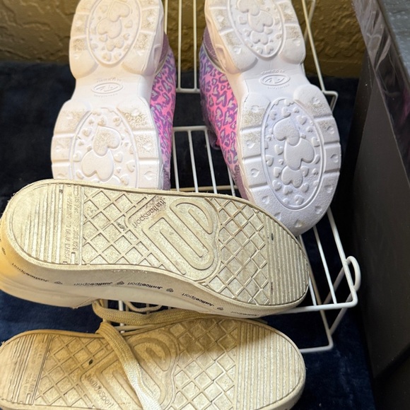 Skechers & Justice Girl's Sneaker Bundle Lot of 3 Pairs Size 4 Kids Shoes - Picture 10 of 12